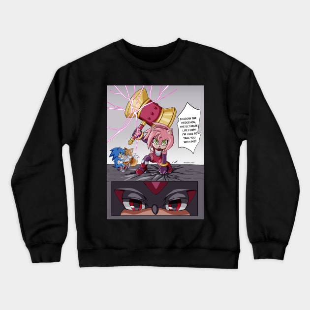 Amy vs Shadow 2 Crewneck Sweatshirt by hallstheien